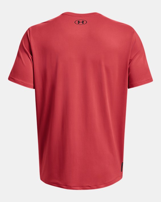 Men's UA RUSH™ Energy Short Sleeve in Red image number 5